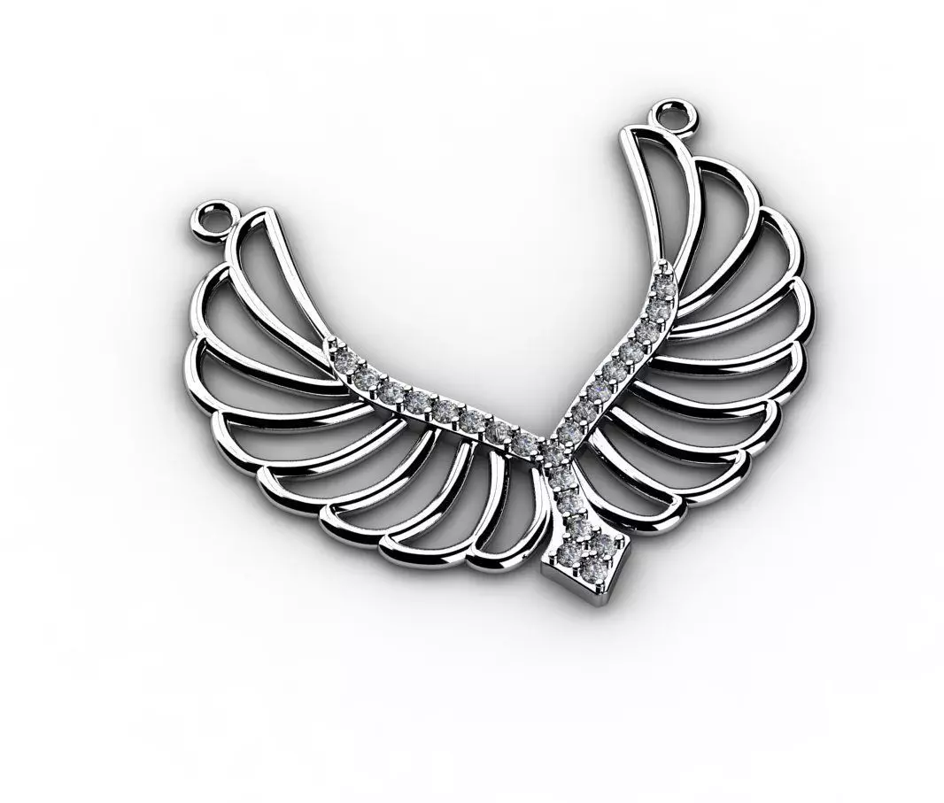 phoenix pendant  3D print model_0