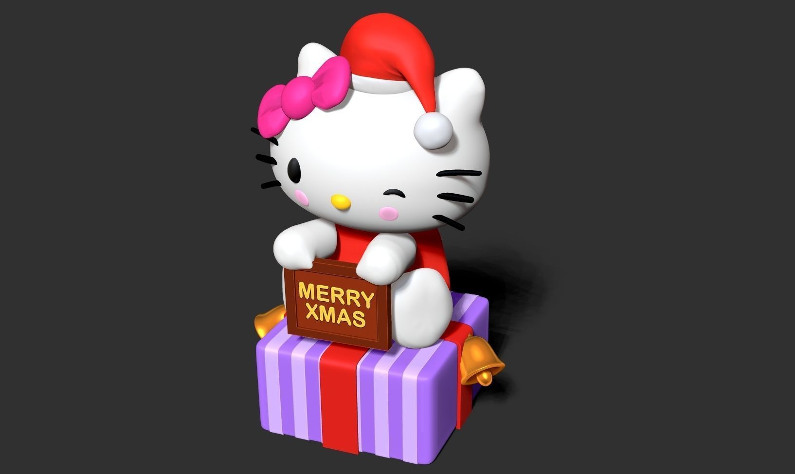 Hello Kitty - Merry Christmas 3D print model_17
