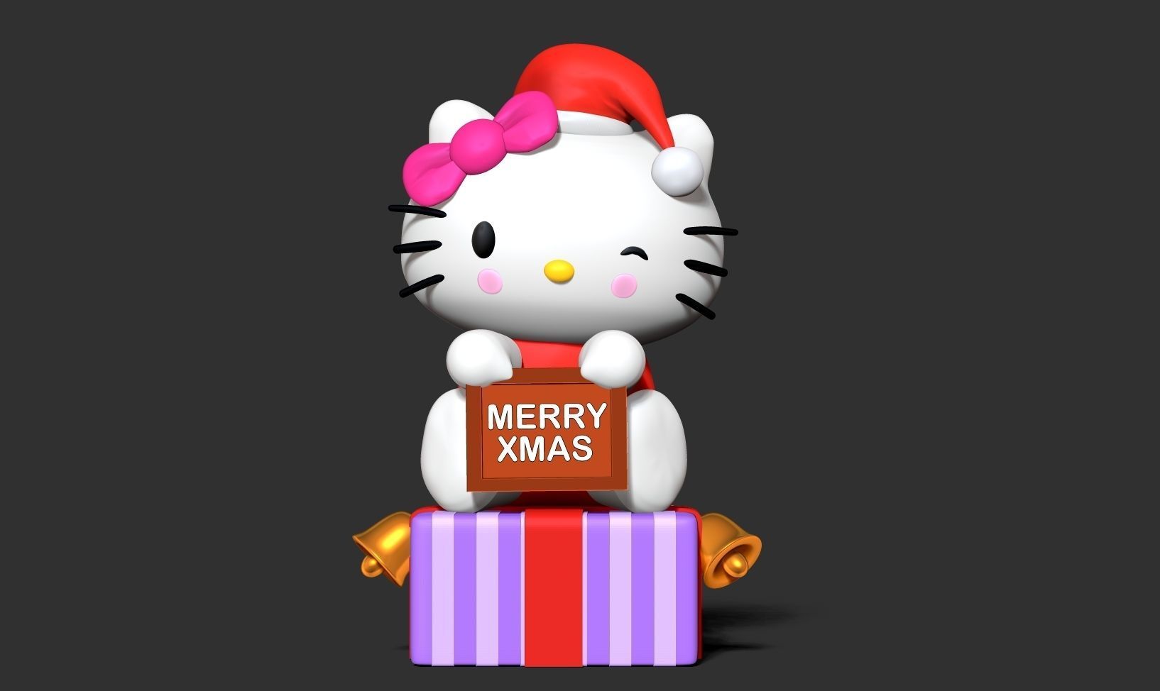 Hello Kitty - Merry Christmas 3D print model_9