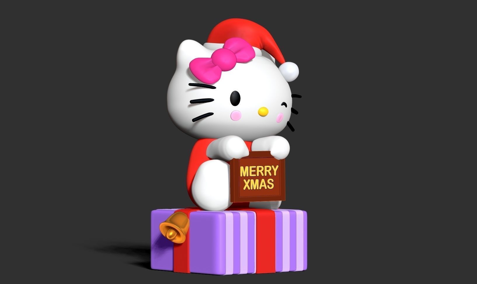 Hello Kitty - Merry Christmas 3D print model_13