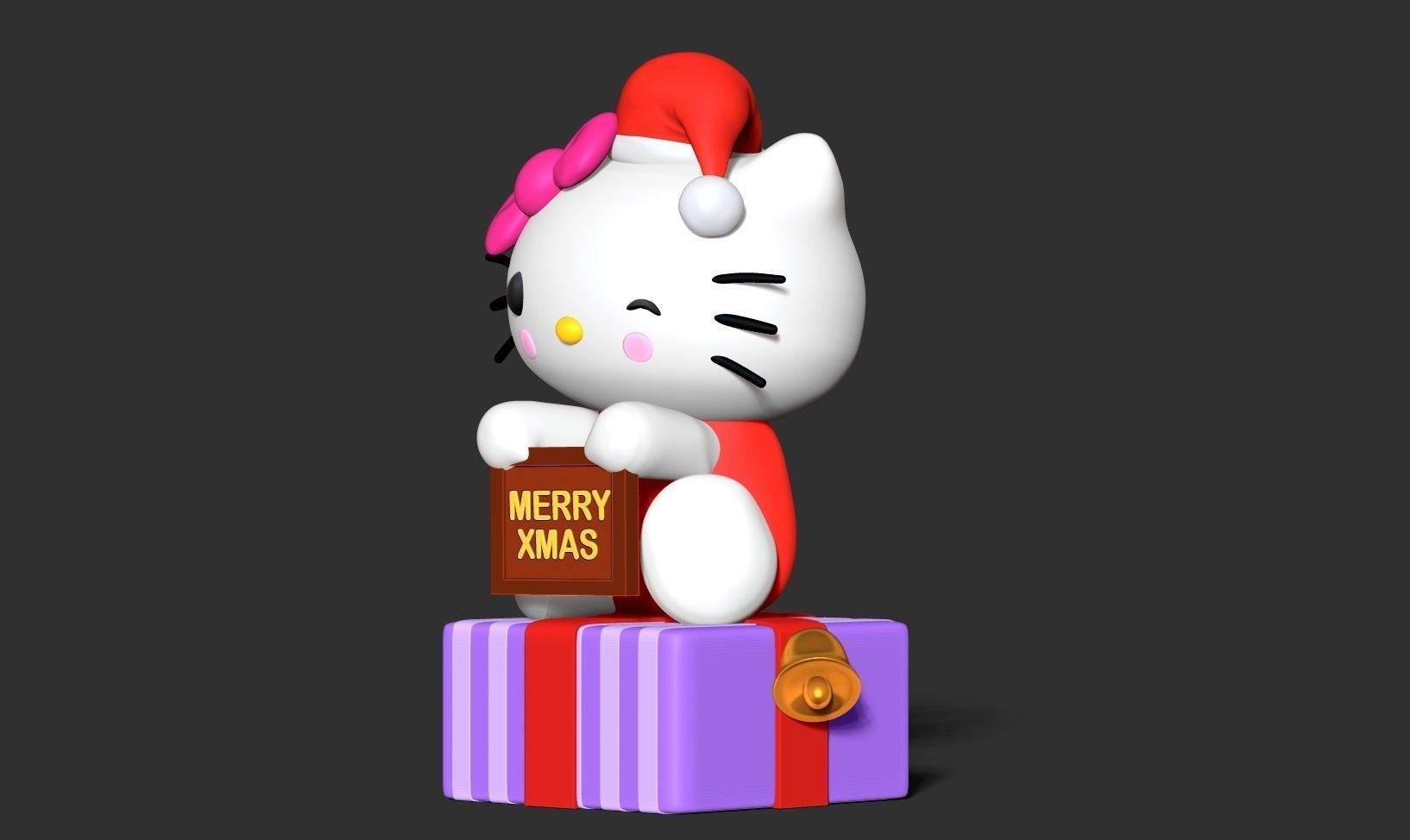 Hello Kitty - Merry Christmas 3D print model_11