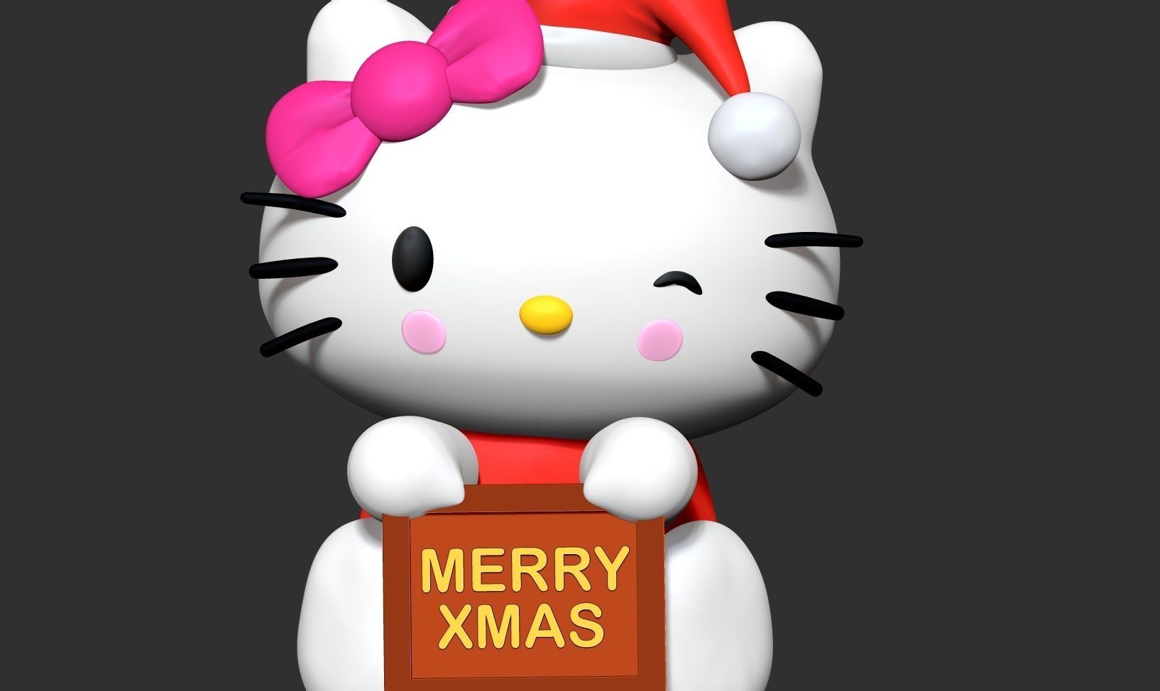 Hello Kitty - Merry Christmas 3D print model_7