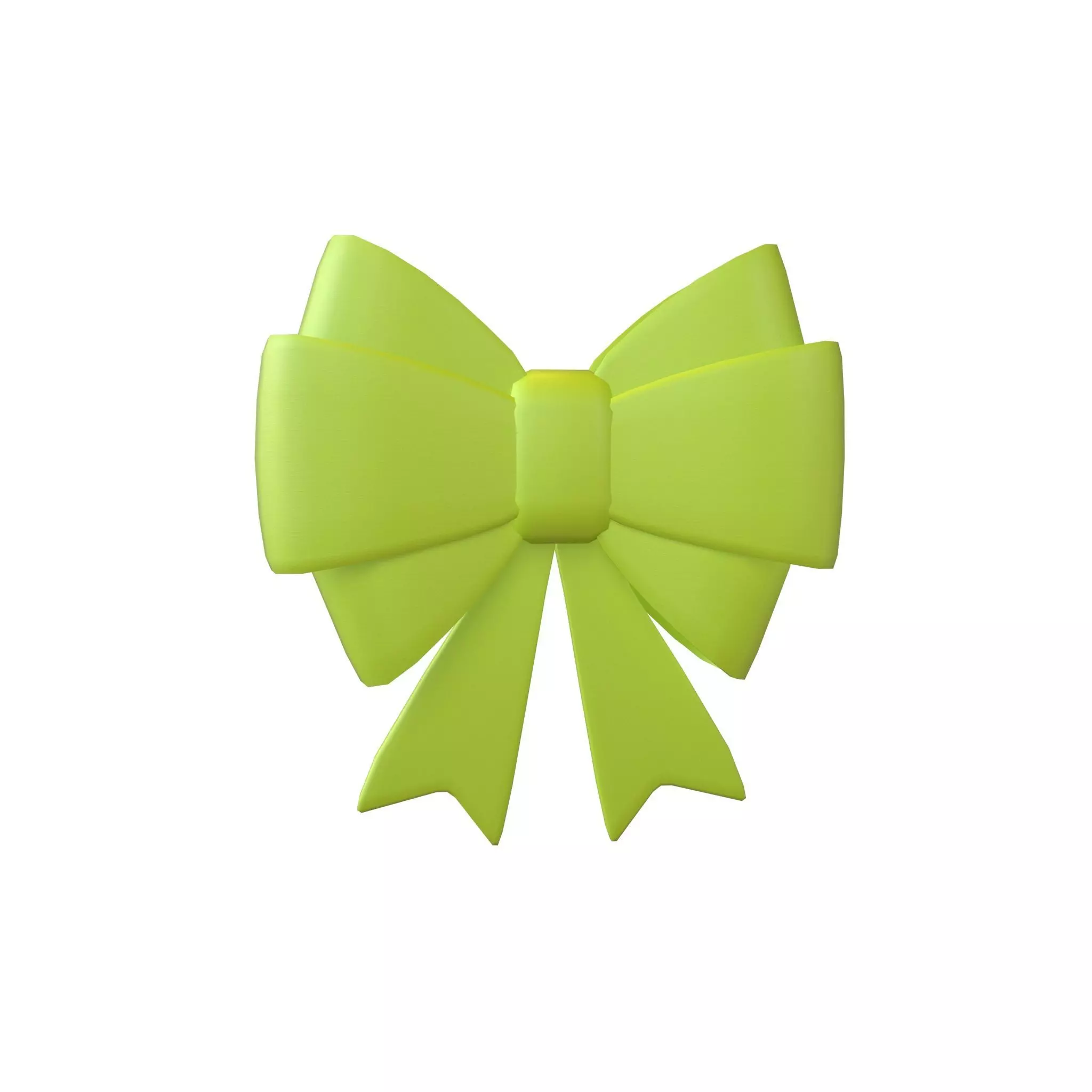 Cartoon Ribbon Bow v1 002 Low-poly 3D model_0