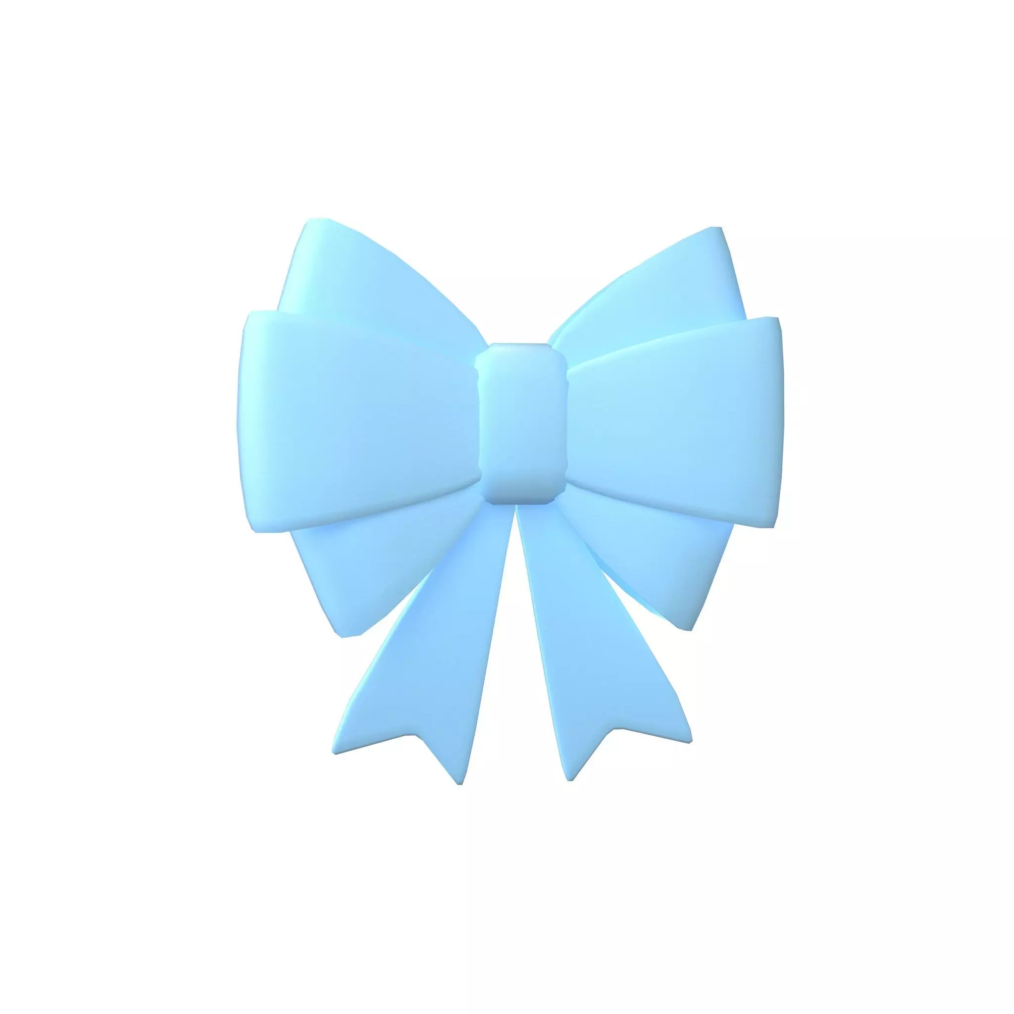 Cartoon Ribbon Bow v1 004 Low-poly 3D model