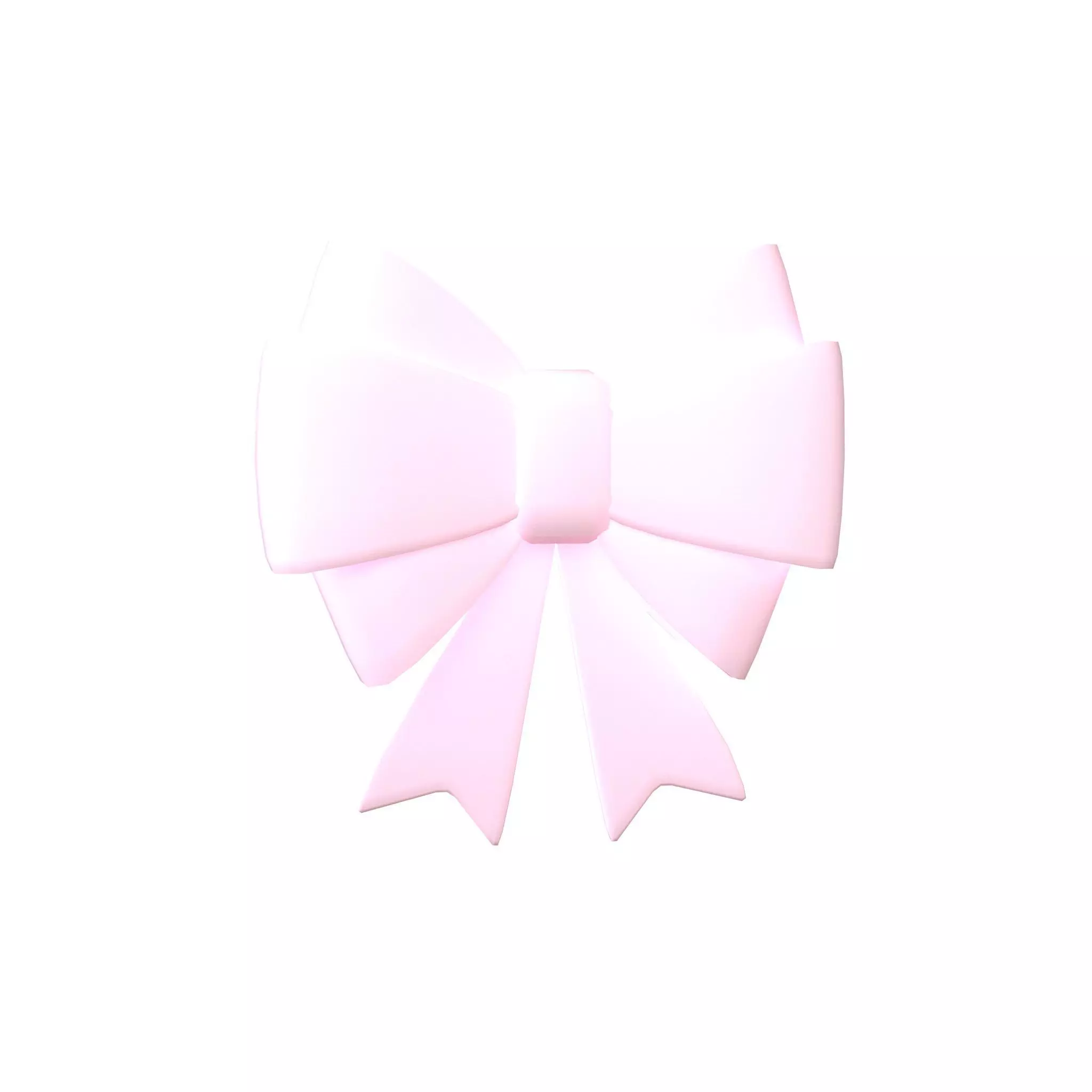 Cartoon Ribbon Bow v1 006 Low-poly 3D model