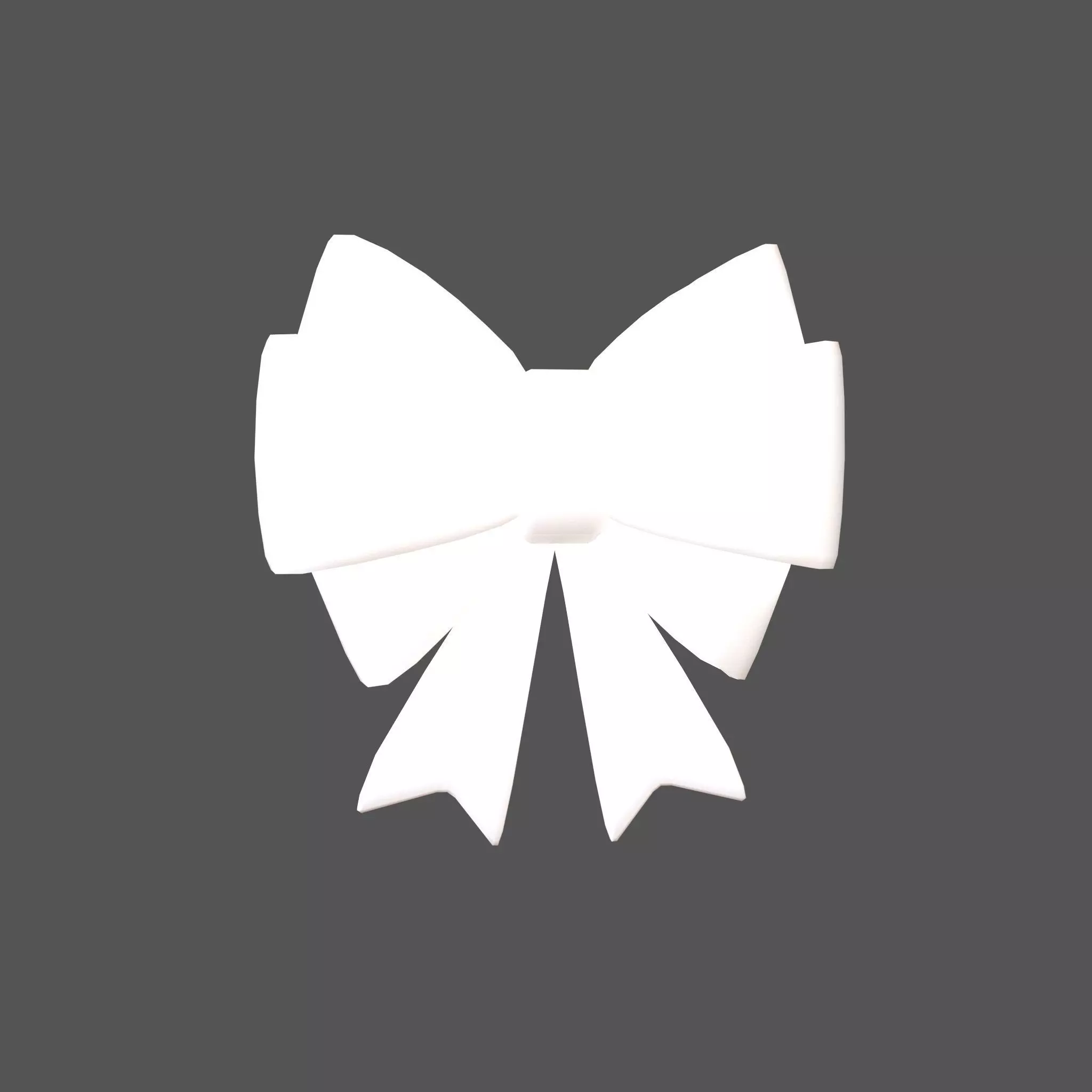 Cartoon Ribbon Bow v1 008 Low-poly 3D model_0