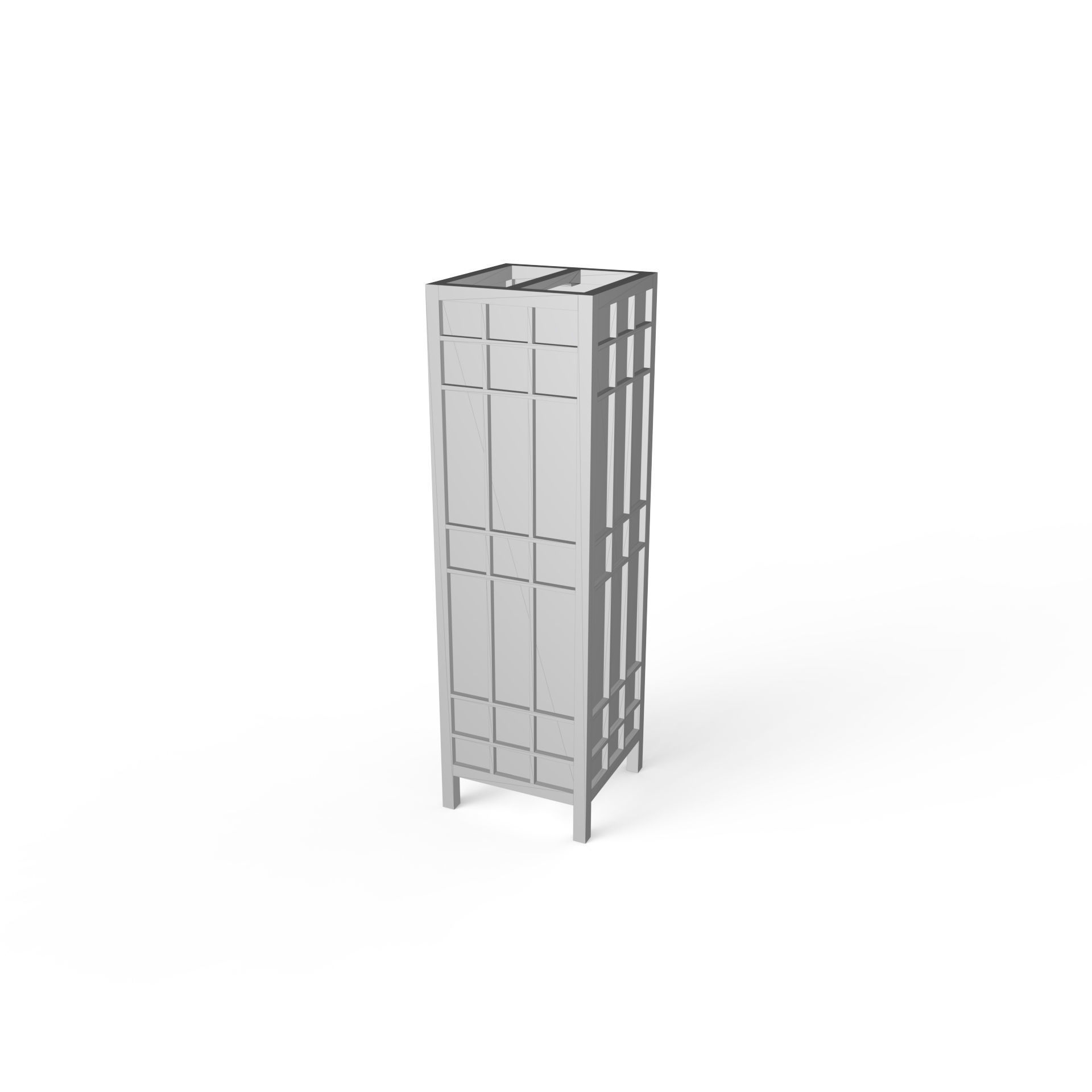 andon japanese floor lamp 3D print model_3