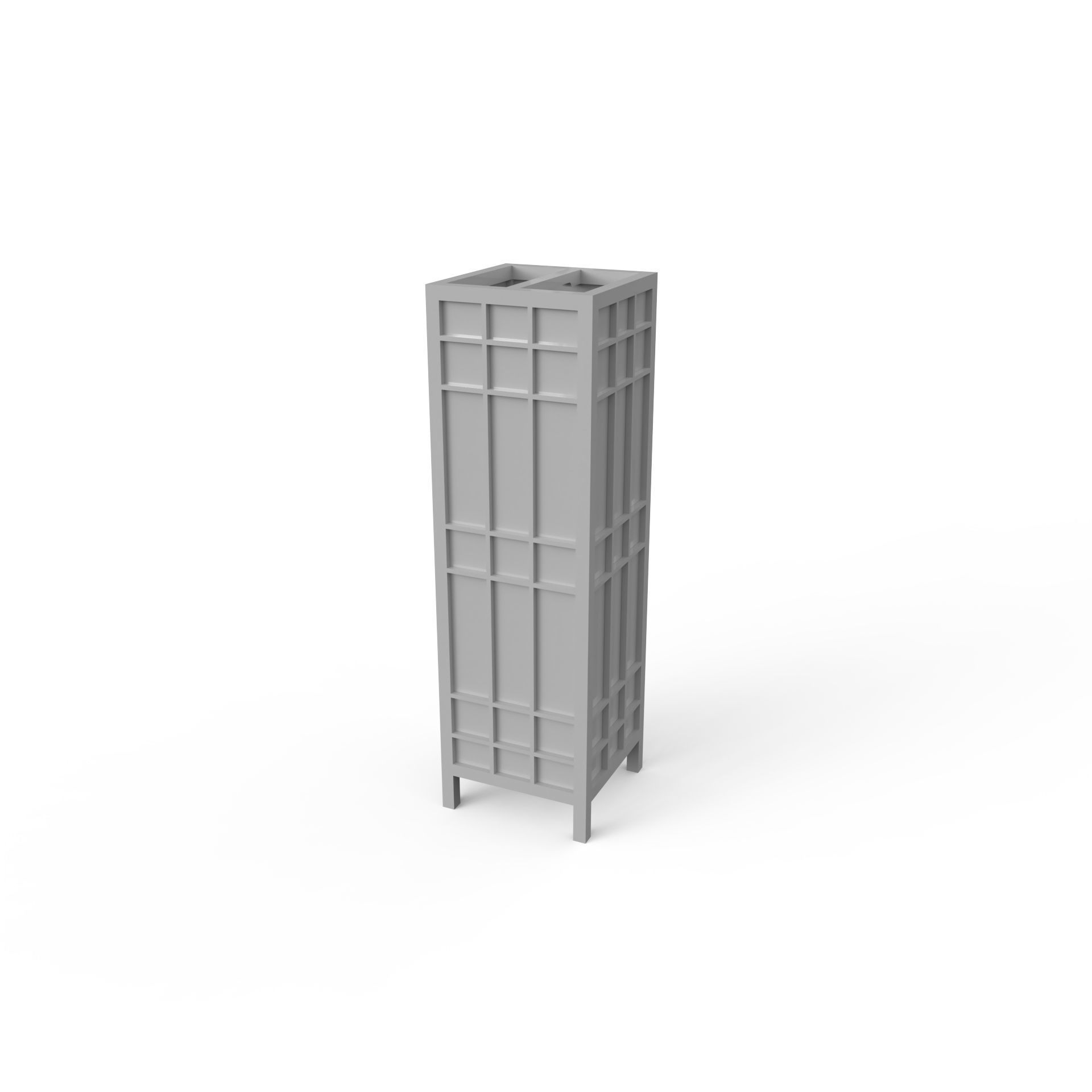 andon japanese floor lamp 3D print model_1