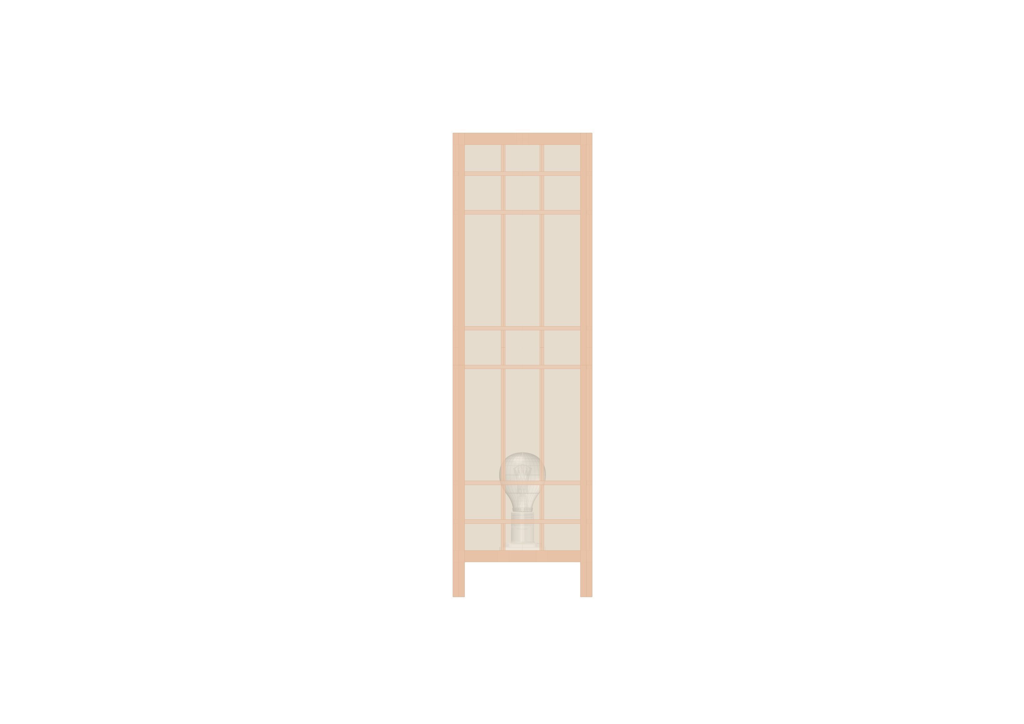 andon japanese floor lamp 3D print model_9