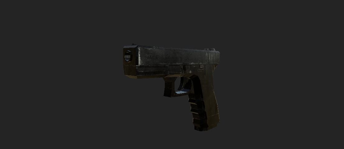 MODERN PISTOL 10 Low-poly 3D model_6