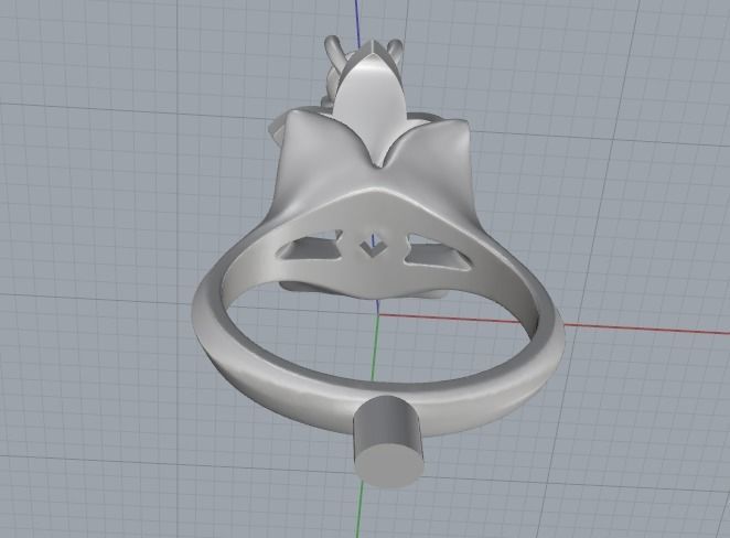 Ring flower Model 2241 3D print model_2