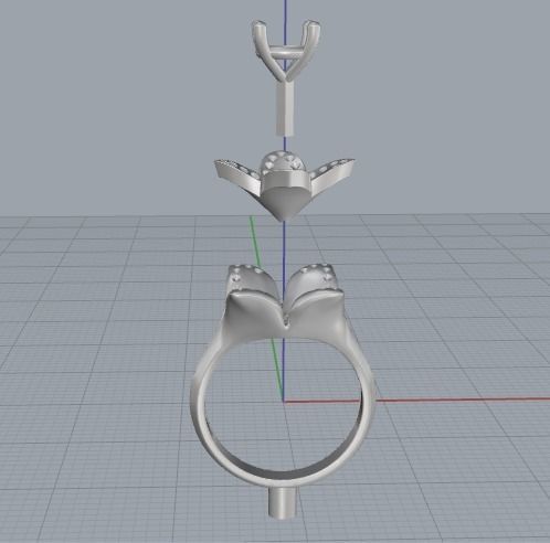 Ring flower Model 2241 3D print model_4