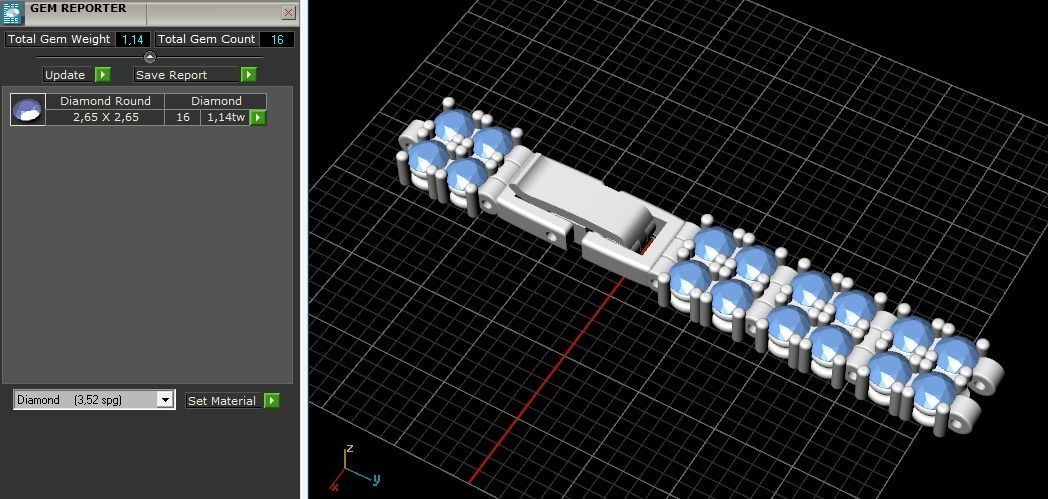 Bracelet Model 2250 3D print model_9