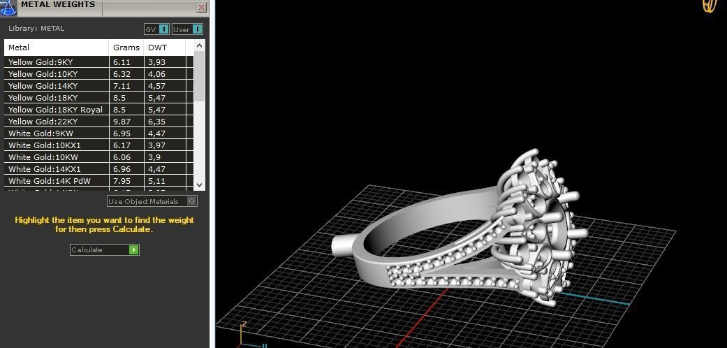 Double halo ring size 7 Model 2249 3D print model_8