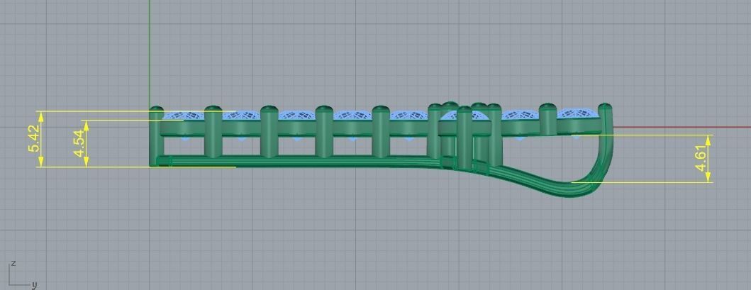 Pendant cross 45mm Model 2259 3D print model_7