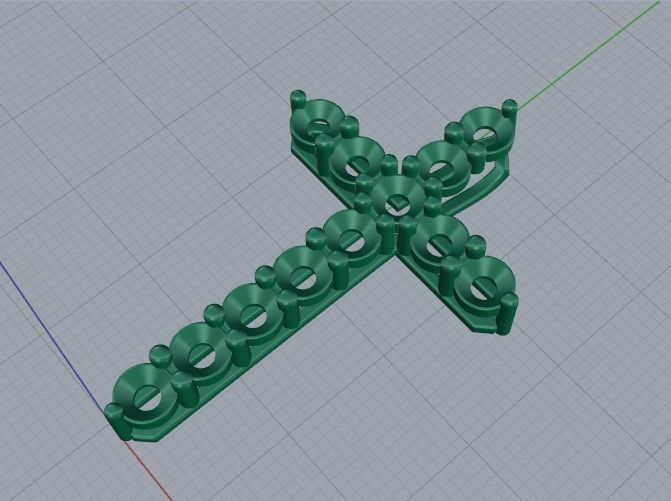 Pendant cross 45mm Model 2259 3D print model_2