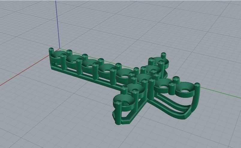 Pendant cross 25mm Model 2255 3D print model_5