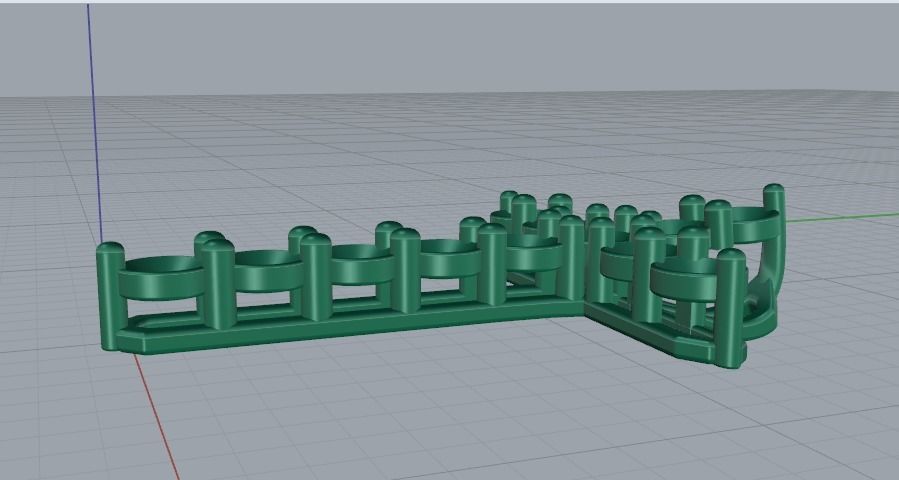 Pendant cross 25mm Model 2255 3D print model_4