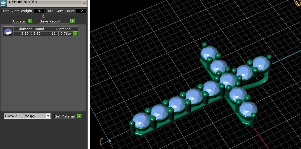 Pendant cross 25mm Model 2255 3D print model_9