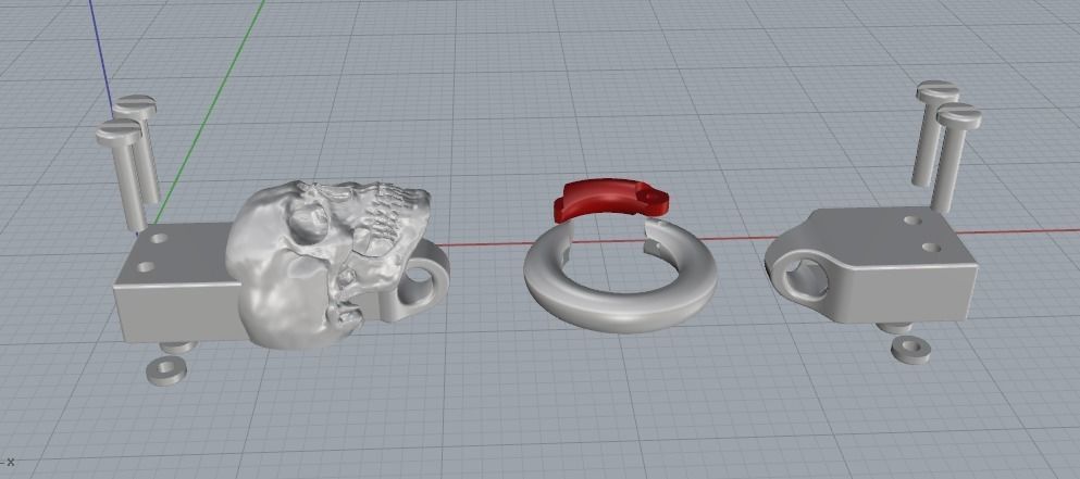 Skull bracelet Model 2271 3D print model_5