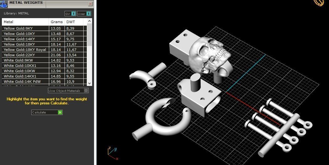 Skull bracelet Model 2271 3D print model_7