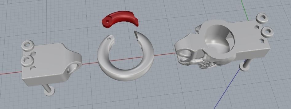 Skull bracelet Model 2271 3D print model_2