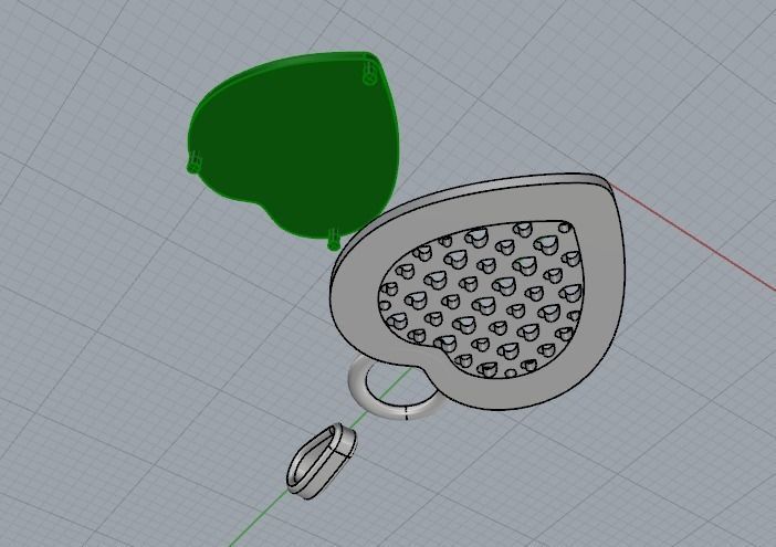 Heart pendant Model 2267 3D print model_4