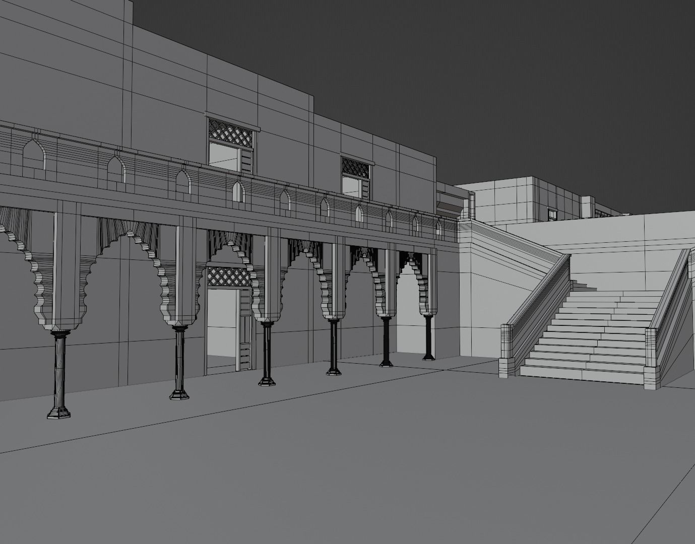 ancient desert building 3D model_23