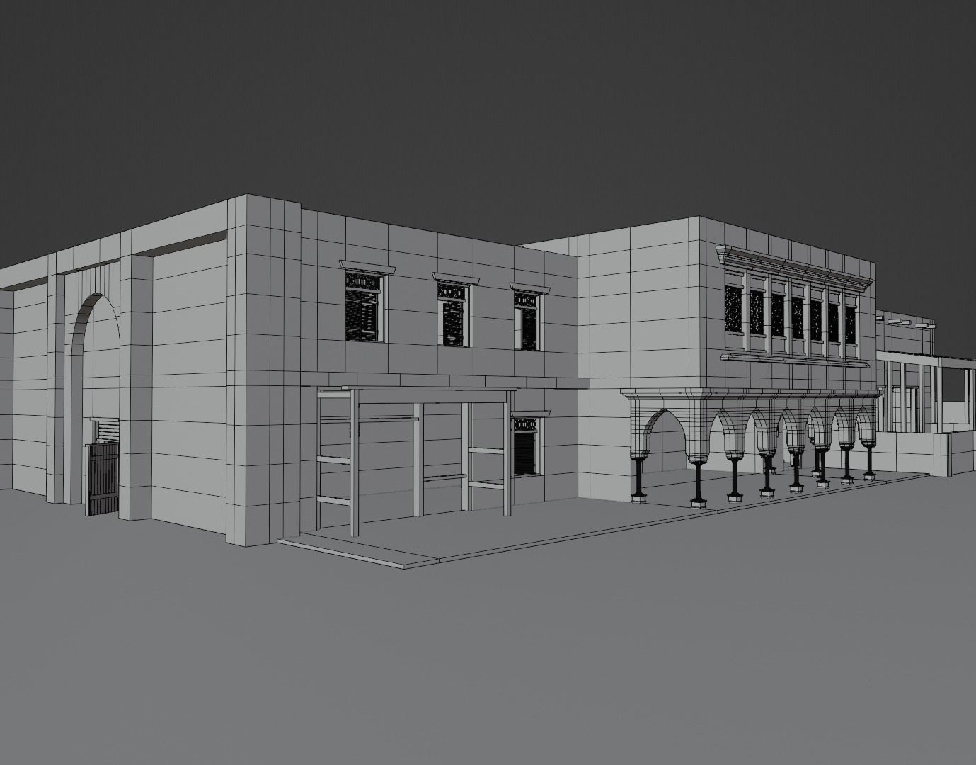 ancient desert building 3D model_29