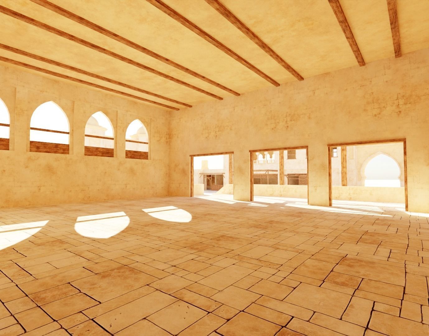 ancient desert building 3D model_15
