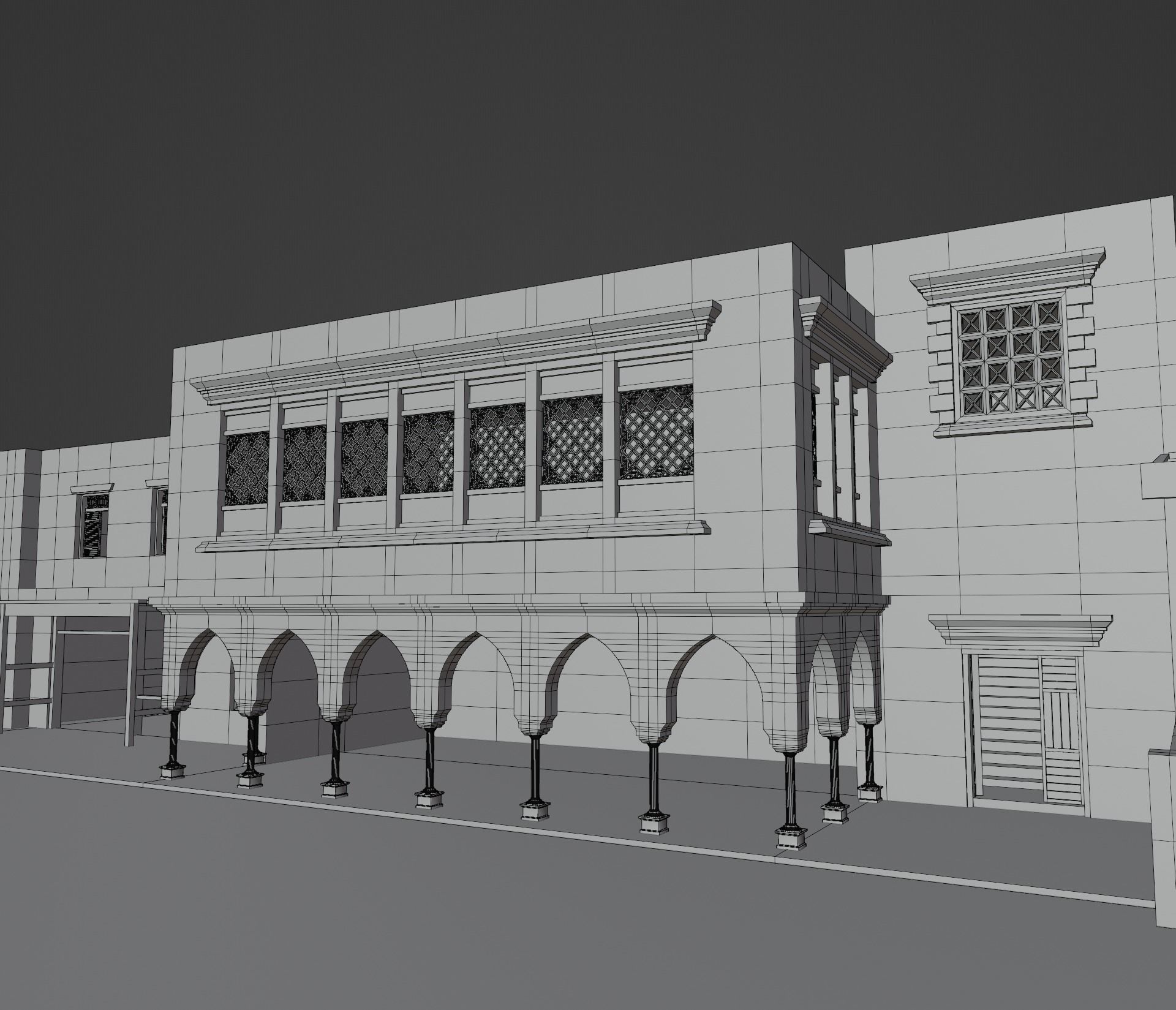 ancient desert building 3D model_22