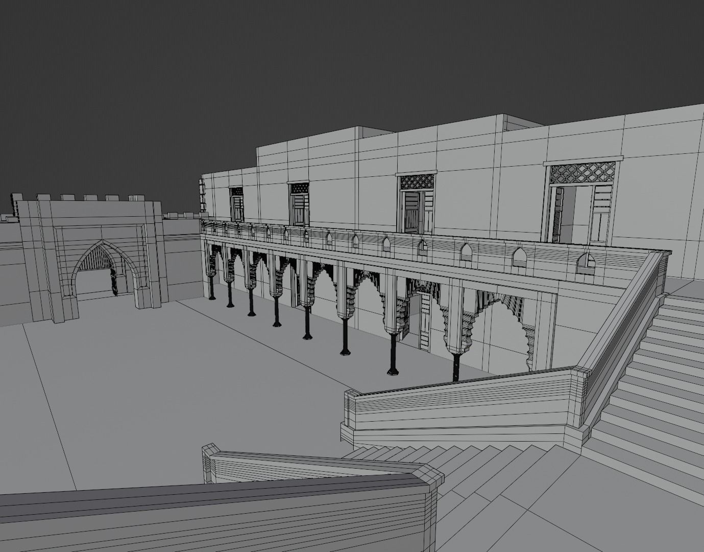 ancient desert building 3D model_33