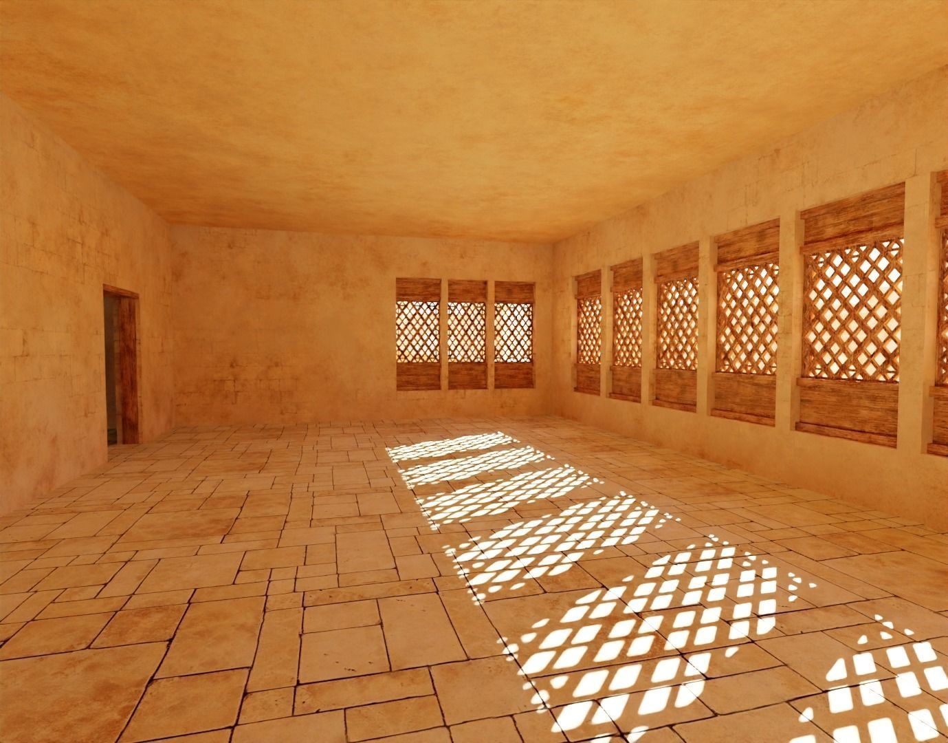 ancient desert building 3D model_16