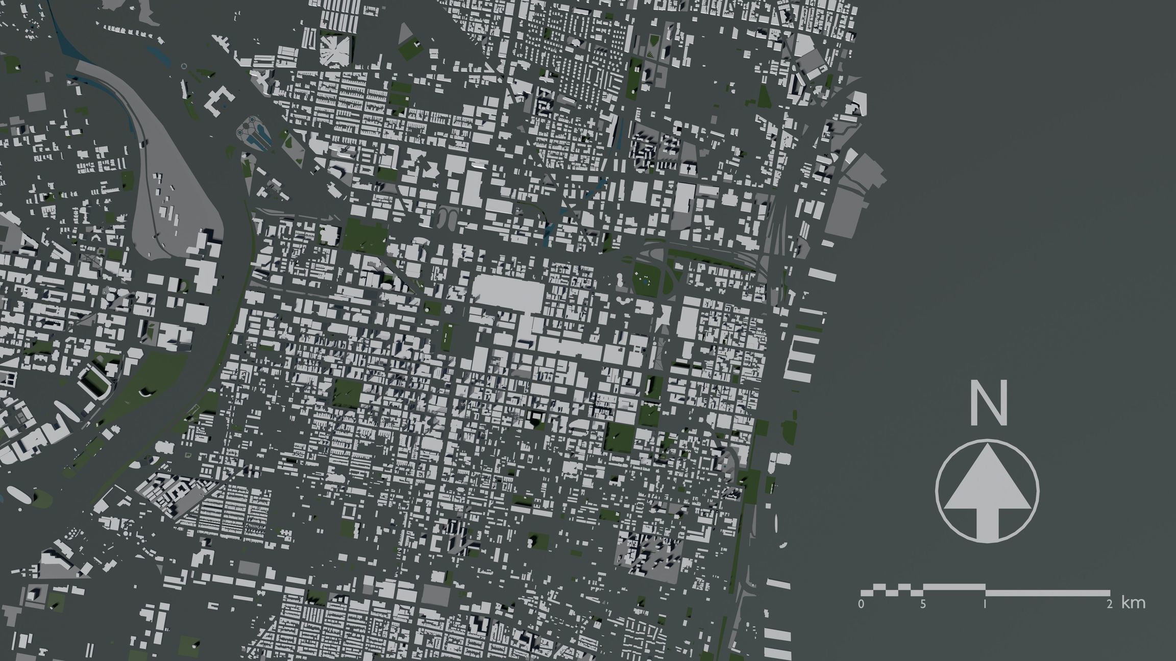 Philadelphia USA - Mass buildings 3D model_3