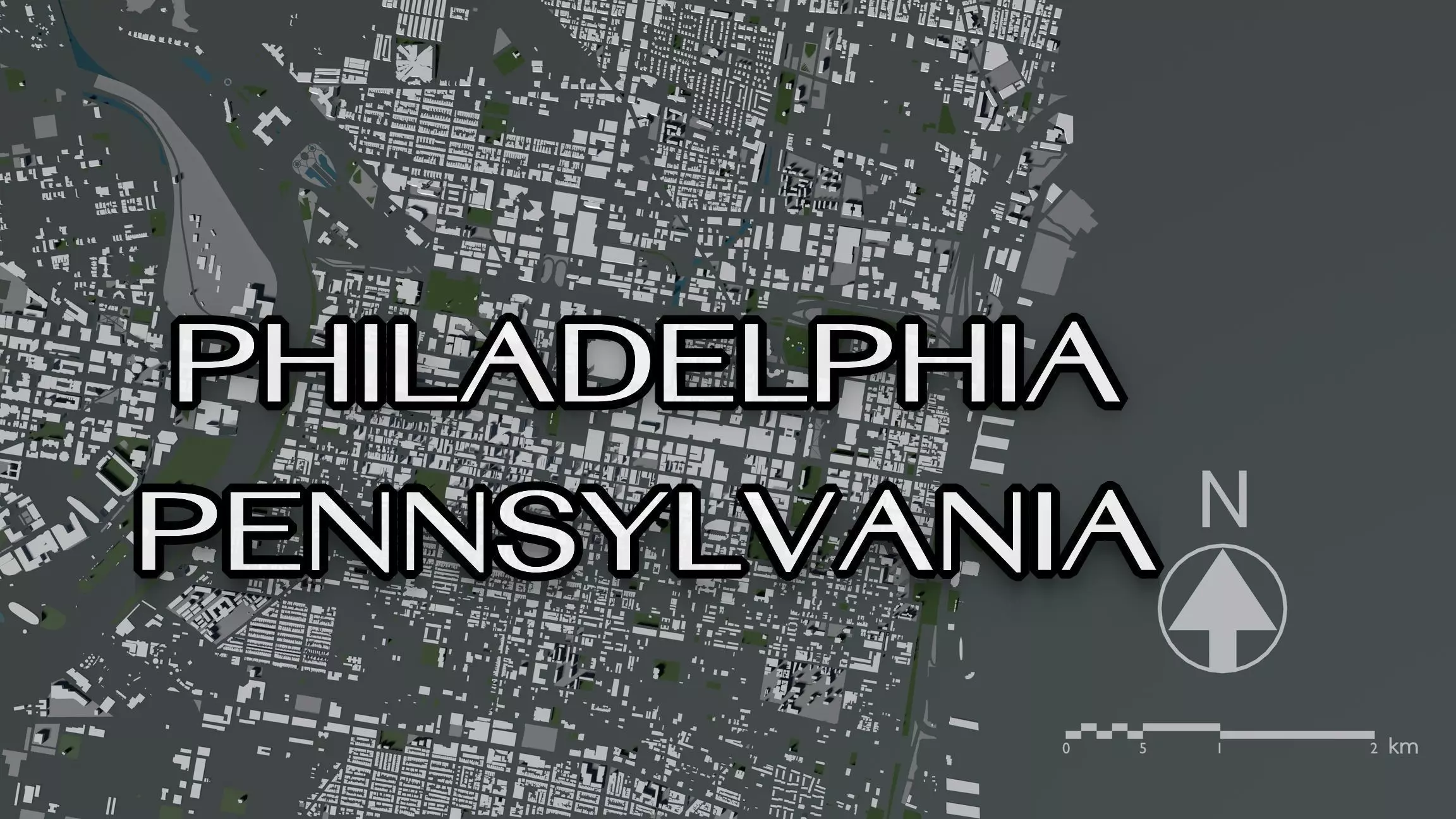 Philadelphia USA - Mass buildings 3D model_0