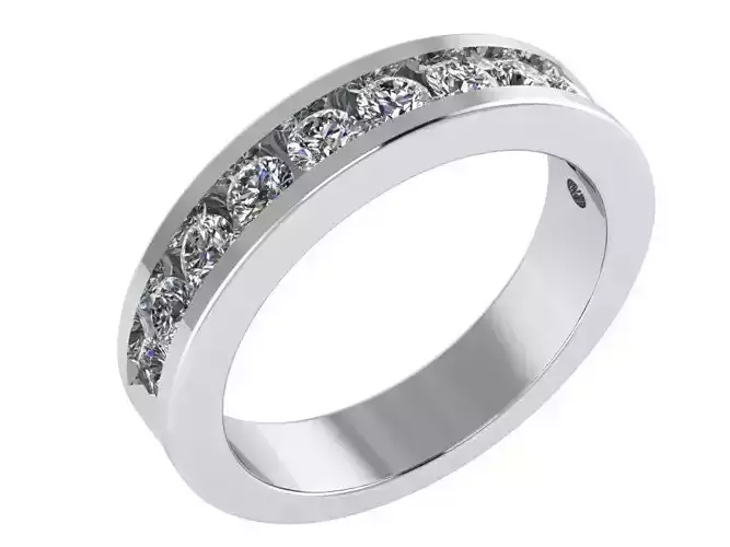 Round diamond ring 3047 3D print model