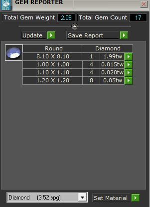 Bright stone diamond ring 3049 3D print model 3D print model_8