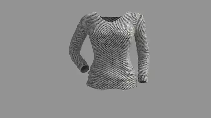 Women Long Sleeve V Neck T-Shirt