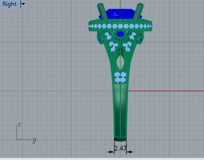 Oval Cut Diamond Ring 3050 3D print model 3D print model_6