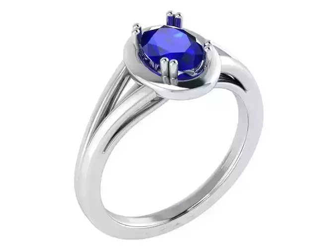Nice blue stone ring 3056 3D print model