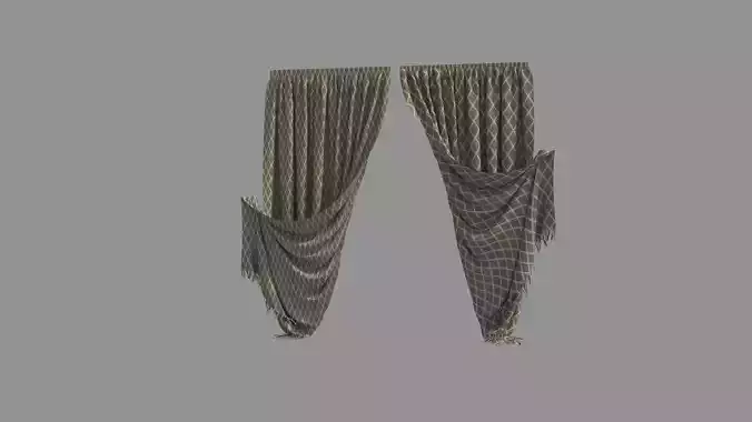 Curtain 3D Asset  3D model