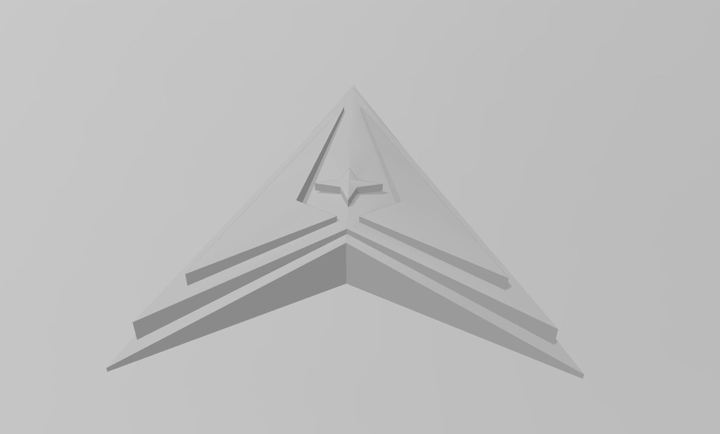 Space Force Logo Model for 3D Printing and CNC Machining 3D print model_3