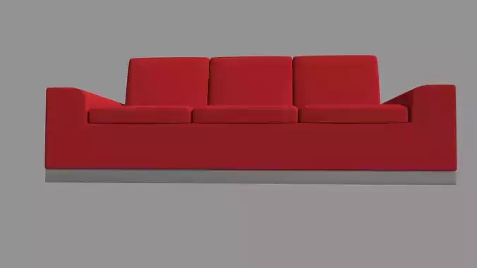 Three-Seat Sofa 3D model