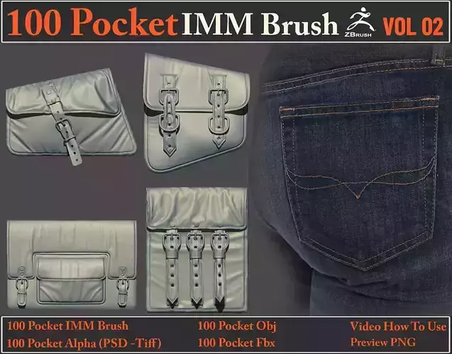 100 Pocket IMM Brush VOL02 - Video How To Use