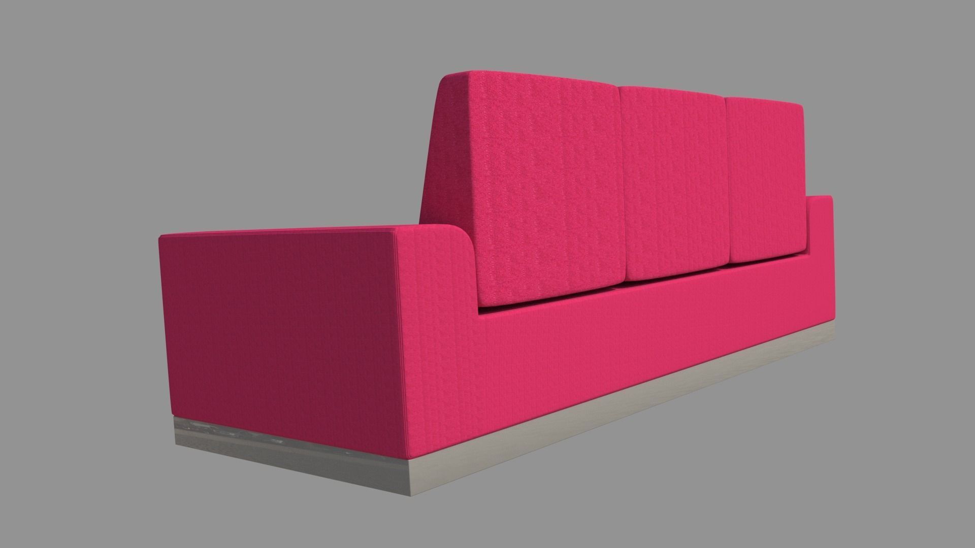 Sofa Caty 3-seater 3D model_2