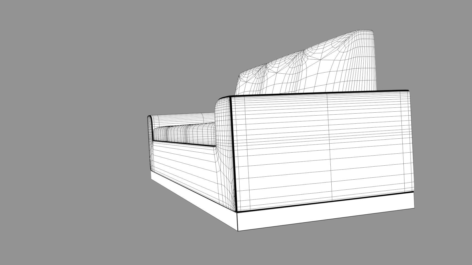 Sofa Caty 3-seater 3D model_8