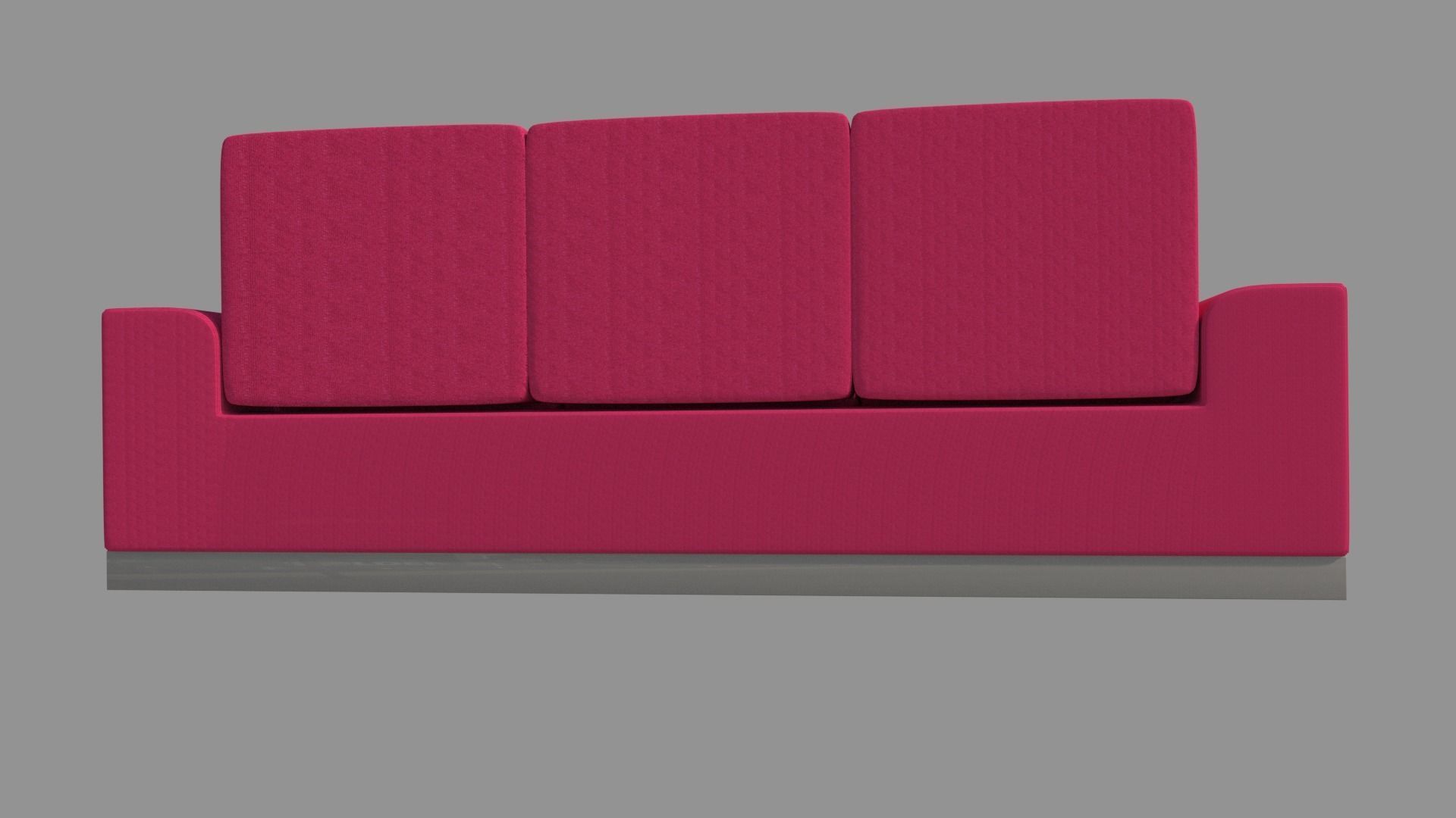 Sofa Caty 3-seater 3D model_3