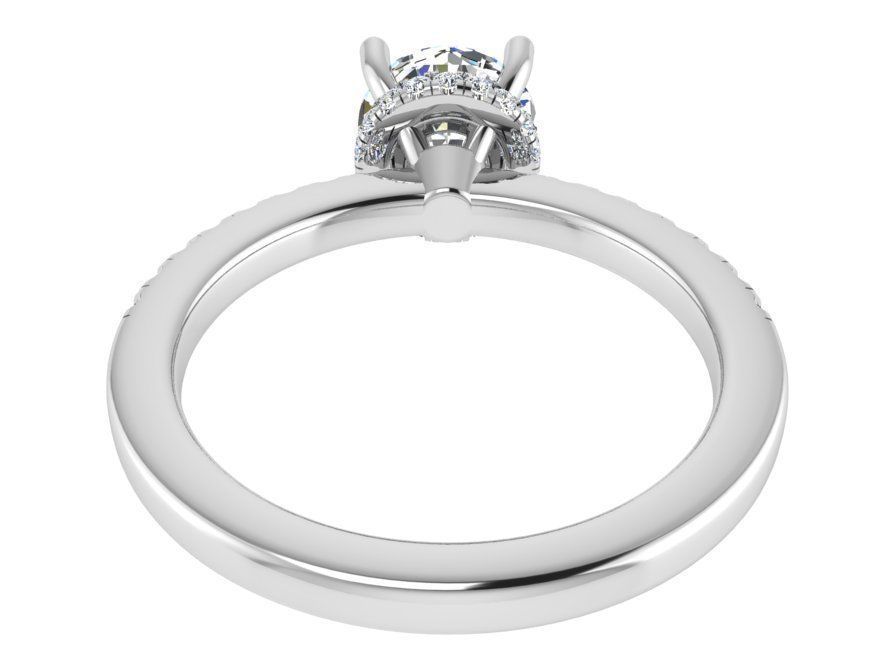 Big diamond stone ring 3071 3D print model 3D print model_3