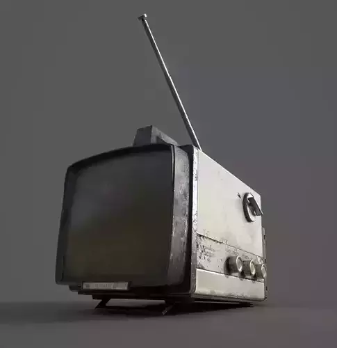 Vintage TV USSR Electronica VL100 Free 3D model