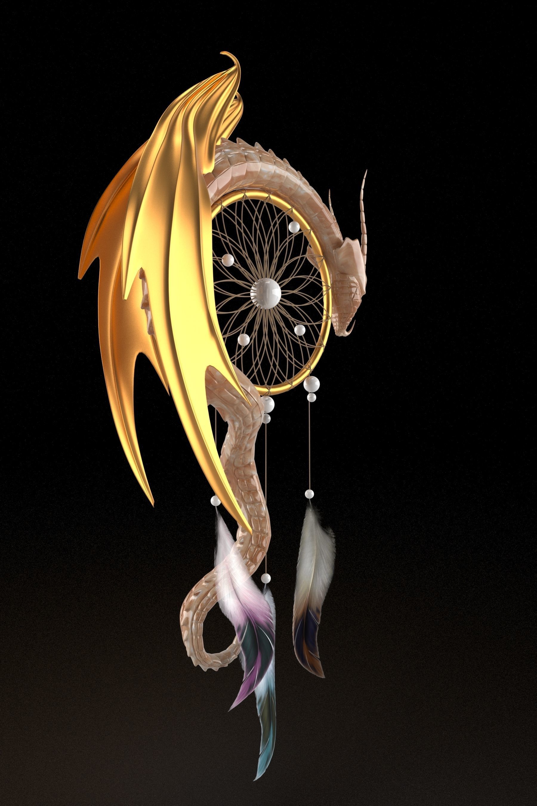 Dream cathcer 3D model_7